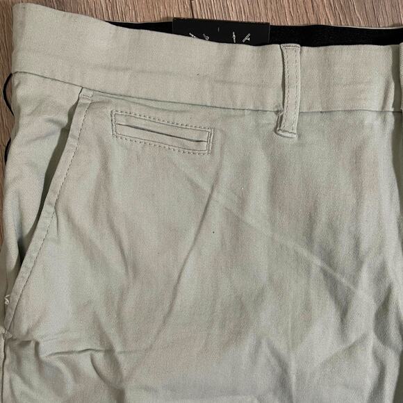 Tahari Men's Flex Waist Slim Fit Stretch 9" Chino Shorts - Mint Green - Size 38 - Picture 3 of 7